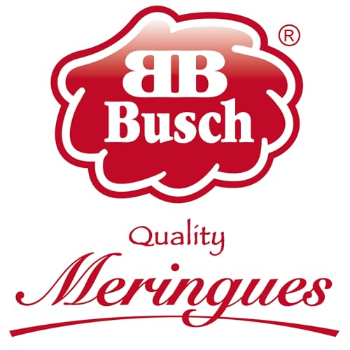 Busch Quality Meringues – Feines Schaumgebäck, Tropfen Vanille, knusprige Baisers, 100g