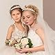 Krone Damen, Diadem Königin, Tiara Gold, Kristall Krone Mädchen, Diadem Silber Hochzeit, für Braut, Geburtstag, Bühnenauftritte und Abschlussball Party