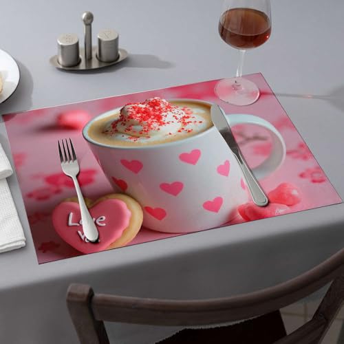 Sets de table jaunes coeur pour égayer une table terne sans effort