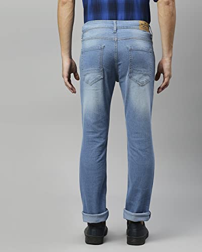 Image of High Star Men Slim-Fit Light Fade Clean Look Stretchable Jeans