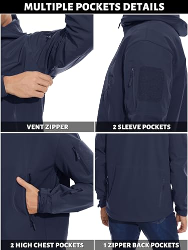 image for TACVASEN Men's Snow Winter Windproof Fleece Jackets Special Ops Fleece