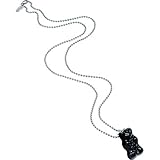 Metall 1: Edelstahl Haribo Große schwarze Gummibärchen-Halskette