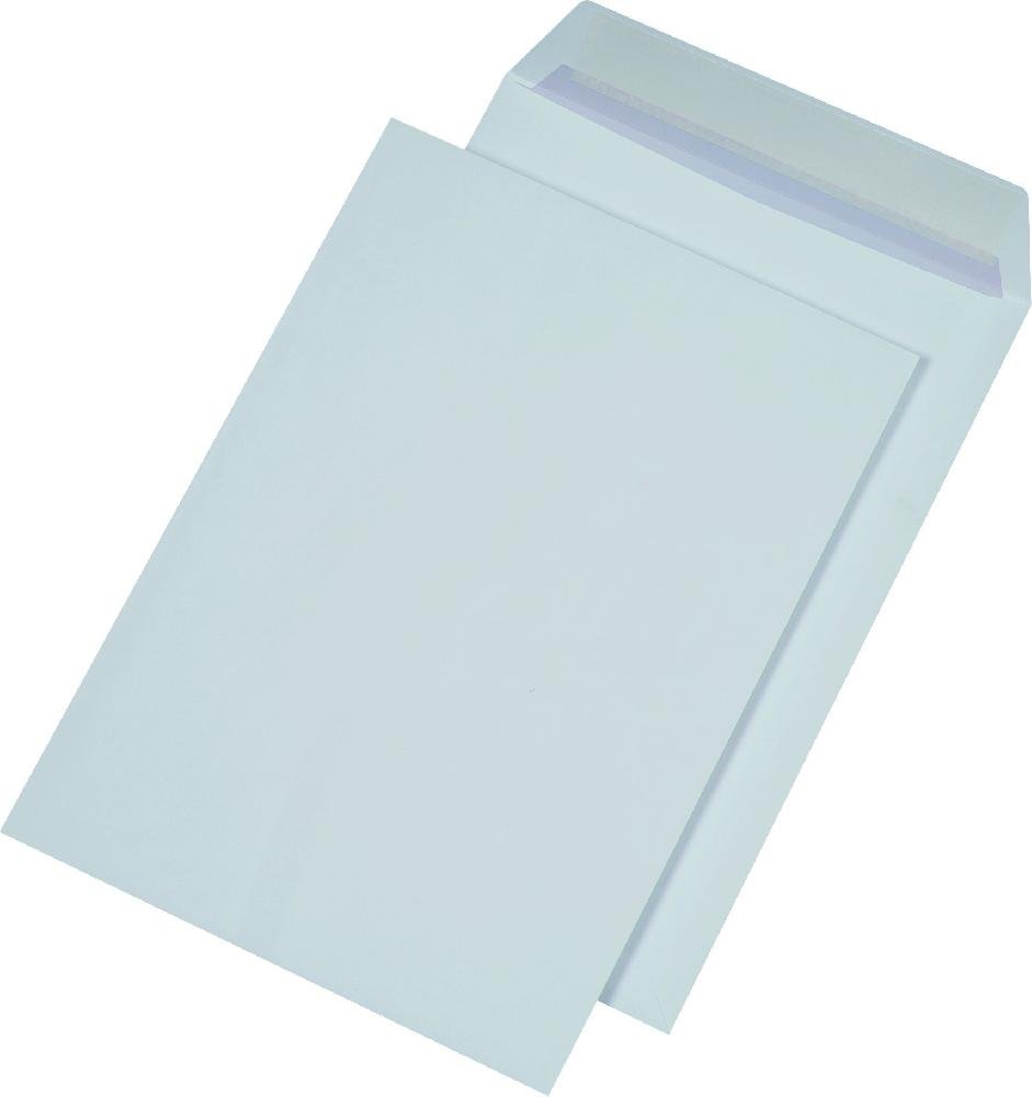 Versandtaschen B4, ohne Fenster, haftklebend, 120 g/qm, weiß, 250 Stück Klebeart haftklebend Grammatur 120 g/qm, weiß Inhalt 250 Stück