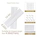 Momoi 42Pcs Drawer Dividers,Adjustable Drawer Organizer with Fixed Buckle,14.9in*4.33in,Drawer Organizer for Socks, Underwear, Makeup, Kitchen, Bedroom, Dresser,White(38 * 11cm 42PCS)