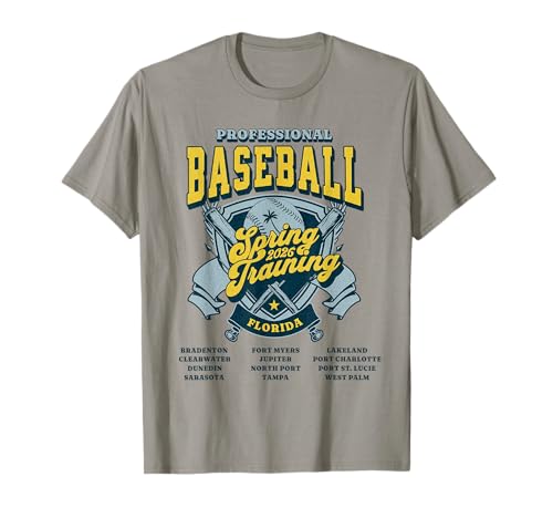 Baseball Spring Training 2026 Florida Cities T-Shirt