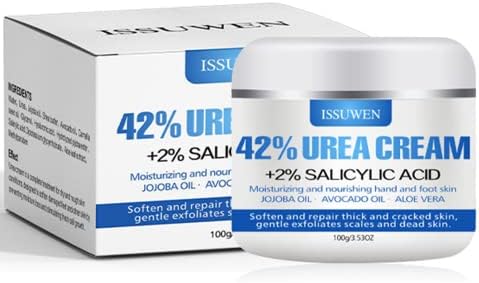 Urea 42% Foot Cream, Cracked Heel Repair Cream For Feet and Hand, Callus Remover For Dry And Hard Skin, Maximum Strength With 2% Salicylic Acid for Hand, Foot and Body Care, 100g