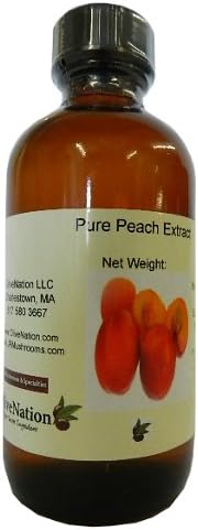 OliveNation Natural Peach Flavoring, Sugar Free Peach Flavor Extract, PG Free, Gluten Free, Kosher, Vegan - 4 ounces