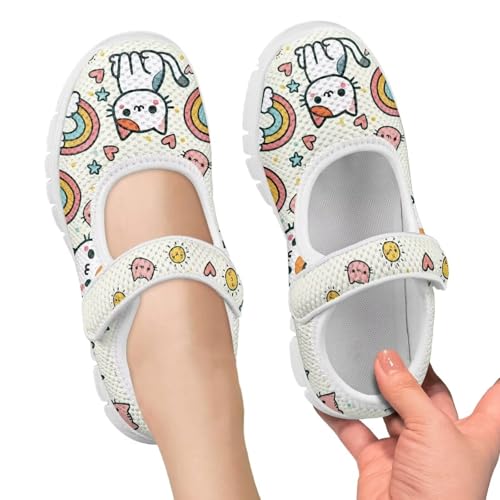 Boys Girls Flat Casual Shoes Kids Comfort Non Slip Mesh Walking Shoes Breathable Strap Athletic Tennis Sneakers US 11-154