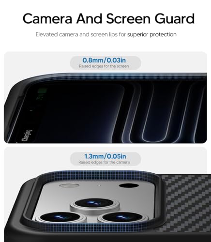 HelloDeere for iPhone 17 Pro Max Case, Camera Control, Compatible with MagSafe, Shockproof Military-Grade Protection, Wireless Charging Friendly, Magnetic Phone Case for iPhone 17 Pro Max Aramid Fiber — view 4