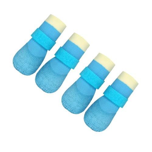 Pack of 4 Breathable Dog Rain Boot Slip Resistant Footwear for Comfortable Outdoor Walking and Paw Nonslip Dog Shoes