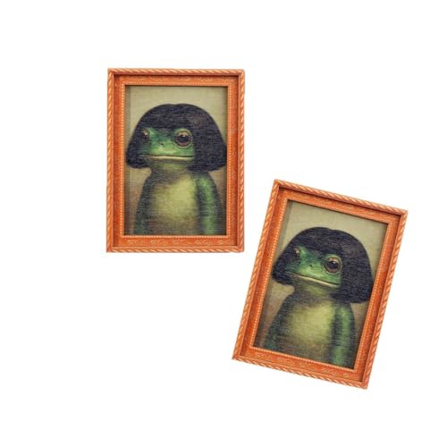 Imán Decorativo Rana Verde Mini para Refrigerador miniatura 2
