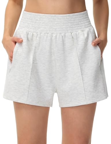 THE GYM PEOPLE THE GYM PEOPLE Women's High Waist Sweat Shorts Running Athletic Shorts