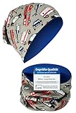 HECKBO Polizei Auto Beanie & Schlauchschal Set - 2-8 Jahre - Jersey innen - Wendbar - Mädchen Jungen - 95% Baumwolle (48–54 cm)