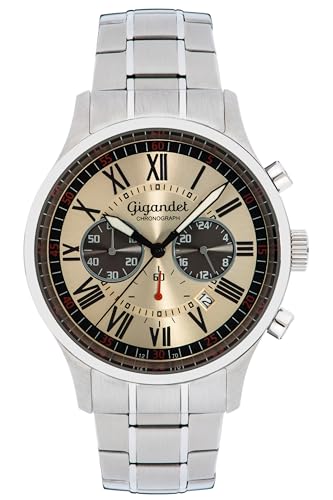 Montre Gigandet Hommes cadran analogique et bracelet acier inoxydable robuste contre les rayures