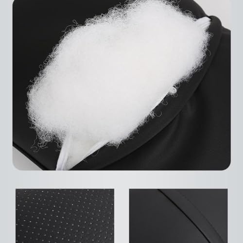 EQLIFD 2PCS Car PU Leather headrest Neck Pillow, for Mercedes-Benz C-Class C180 C200 C220d C300 C300d C400 C43 C63 C63S Seat Head Cushion Adjustable Strap Head Neck Comfort Support Cushion,C - Image 3