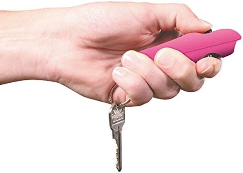 SABRE Red Pepper Spray - Police Strength - Spitfire- Most Advanced, Compact & Fastest-Deploying Key Ring Spray with Refillable Case