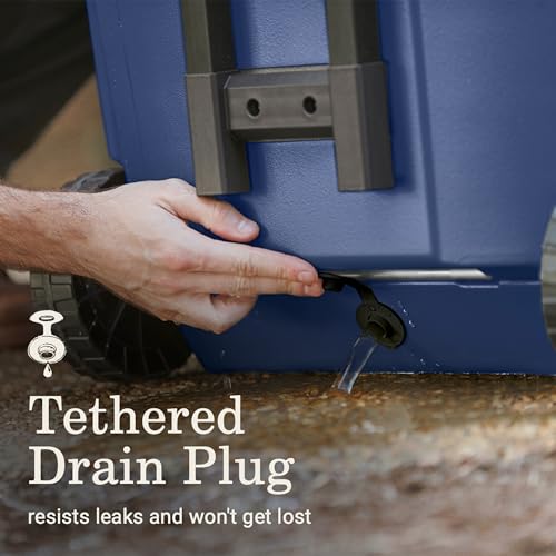 Image of Coleman Classic Series Insulated Portable Rolling Cooler with Wheels, Leak-Resistant Outdoor Hard Cooler Keeps Ice up to 5 Days, 65-Quart