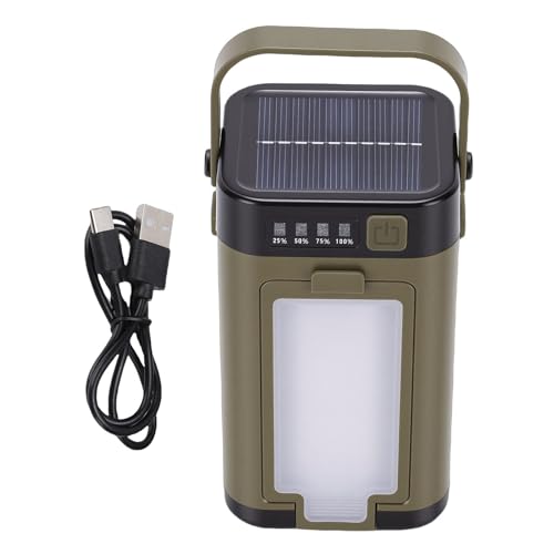 Fafeicy Solar Camping Lantern 2000mAh, Foldable LED Light