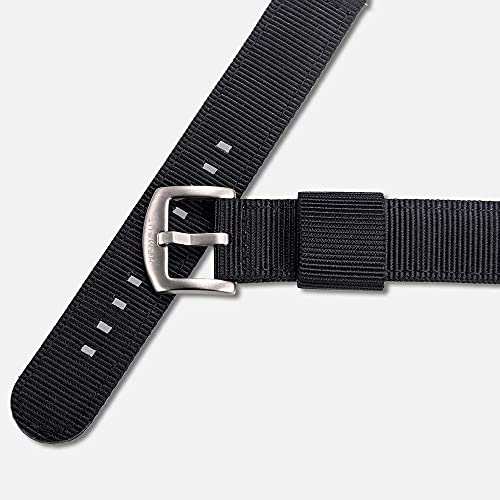 Torbollo Quick Release Watch Black Bands, 20Mm Watch Band, Quality Nylon Strap And Heavy Duty Brushed Buckle #TOP7