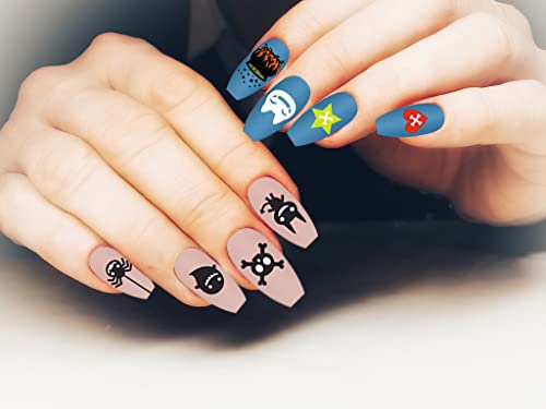 4Pcs Halloween Nail Stamping Plates Set, Cross Skull Nail Art Stamp Templates, Ghost Pumpkin Stamp Templates Kit, Leopard-Print Lace Metal Image Nail Plates For Diy Printing Decoration #TOP2