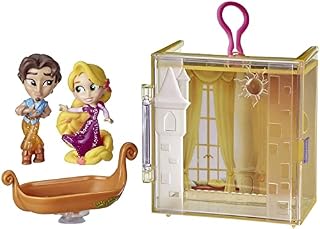 Disney Princess Perfect Pairs Rapunzel, Fun Tangled Unboxing Toy with 2 Dolls, Display Case and Boat Stand, for Kids 3 Years and Up