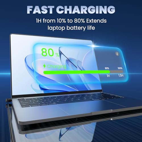 Image of ROLADA 65W Laptop Charger Compatible with Lenovo IdeaPad 3 and Flex 5, 20V 3.25A 45W Replacement AC Power Adapter Cord