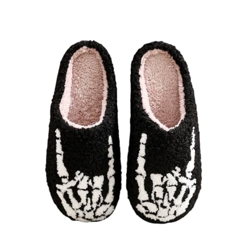 Image of LNERIP Animal Slippers Fruit Slippers Plant Slippers Various Cartoon Patterns Fluffy Soft Memory Foam Retro Indoor Outdoor Home Couple Shoes