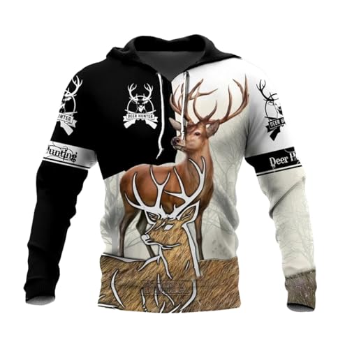 Sweat à capuche imprimé camouflage 3D motif printemps hoodie homme