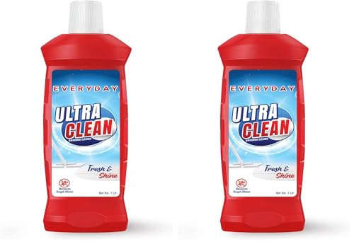 Image of Everyday Ultra Clean Bathroom Cleaner 1L | New Thicker Bathroom Floor Cleaner | Suitable for Bathroom floors, Slabs, Wall tiles, Sinks, Basins, Stainless Steel taps and Shower heads (Pack of 2)