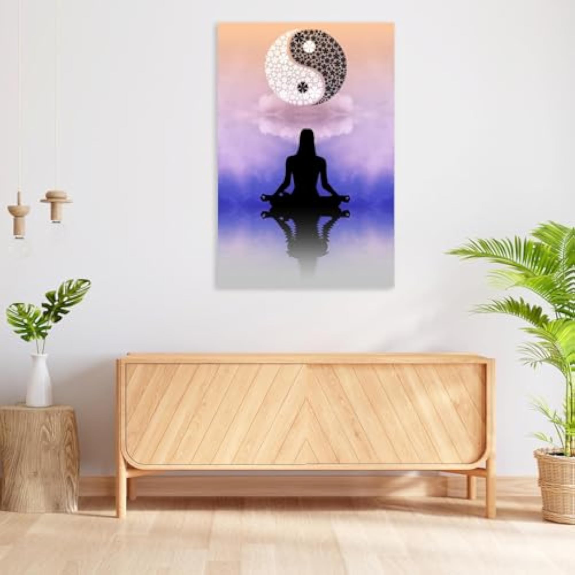 Yin Yang Peel & Stick Vinyl Wall Sticker