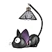 Gato Negro Noche Luces Decoración Lámpara de Noche, Luz de Noche de Gato Negro para Niños, Lámpara Led de Resina de Dibujos Animados, para Niños Decoración para Dormitorio, Mesita de Noche