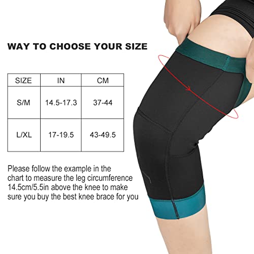 Rockbros Knee Warmer For Men Thermal Leg Warmer Knee Brace Anti-Slip Knee Sleeves Winter For Basketball Cycling Knee Warmer #TOP6