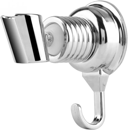 Support de douche à ventouse solide et crochet réglable sans perçage