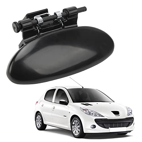 Poignée Boîte à Gants 8218PX - Remplacement Loquet Serrure Pour Peugeot 206, 206CC, 207, C2 - ABS Robuste Noir