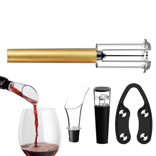 Kits de sacacorchos para vino, abridor de botellas de vino multifuncional | Kits de sacacorchos manuales para botellas de vino,Kit portátil de accesorios para sacacorchos de vino para cocina, hogar, r