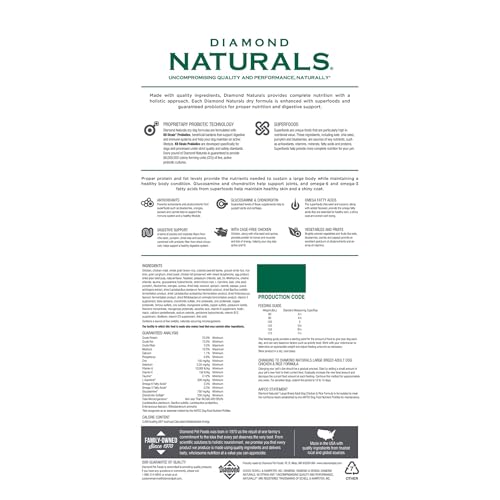 Diamond Naturals Large Breed Adult Dry Dog Food Chicken and 