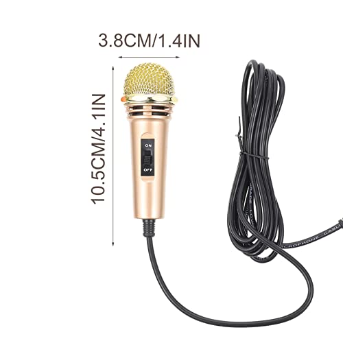 MILISTEN Microfone de telefone celular Microfone Microfone em miniatura para karaokê em casa