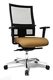 Topstar Sitness 60 Bürostuhl (inkl. Armlehnen/Sitzbezug/Netzbezug) hellbraun/schwarz