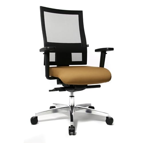 Topstar Sitness 60 Bürostuhl (inkl. Armlehnen/Sitzbezug/Netzbezug) hellbraun/schwarz