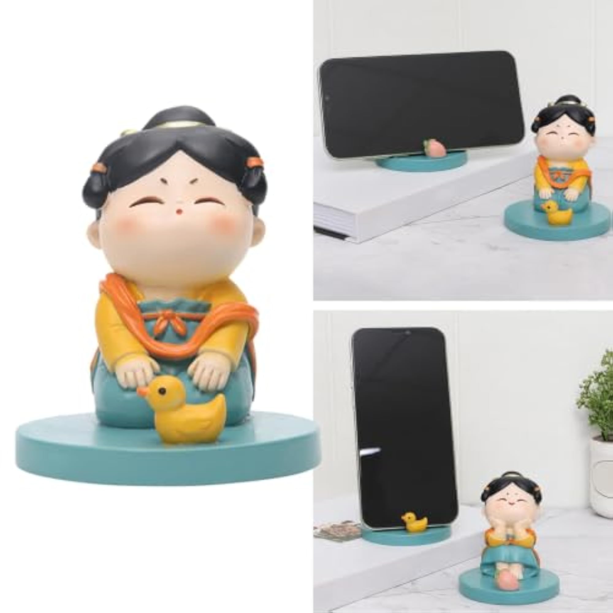 Girl Statue Phone Holder for Car Desktop