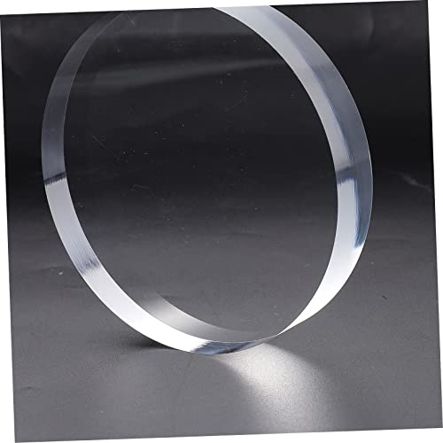 ARTSEWPLY Base de Stockage en Acrylique Transparent Ronde 8x2 Cm, Légère et Solide, Présentoir à Cosmétiques Bijoux pour Bureau ou Boutique – vue 2