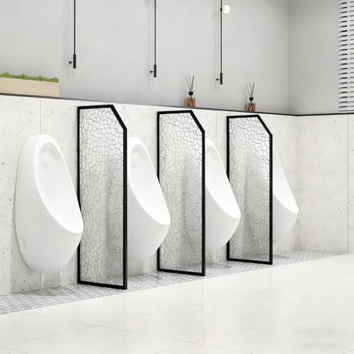 Pannello divisorio per orinatoi da parete da uomo per bagni pubblici 40x80 cm nero separatore stallo per bagno scolastico e servizi igienici commerciali