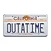 Back to the Future / Delorean / OUTATIME *Metal Stamped* Vanity Prop License Plate
