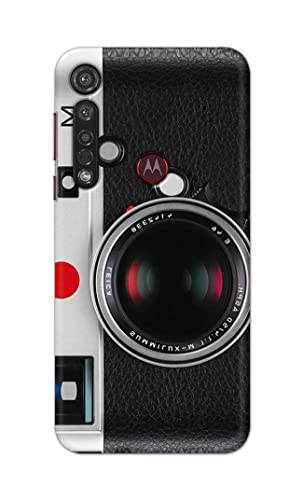 Image of Printed Hard Back Cover Case for Motorola Moto G8+ Plus Back Cover (Vintage Camera) -1302
