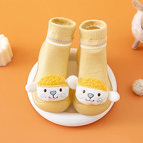 IKFIVQD Sapatos de meia para meninos e meninas outono e inverno confortáveis sapatos infantis bonito