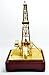 Tang Dynasty Copper Oilfield Oil Well Derrick Drill Rig Gold Color Model Commemorative Edition