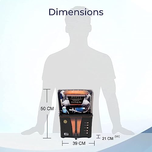 Image of Aquadpure Copper +Alkaline RO Water Purifier with RO, UV, UF, TDS Adjuster 12L | 8 Stage Purification | Suitable for all type water supply (Covered) (A99 Secure TRN C+A)