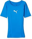 PUMA Kinder LIGA Baselayer Tee SS Shirt, Electric Blue Lemonade, 164