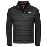 Höhenhorn Kaprun - Giacca ibrida imbottita softshell da uomo, Nero , M