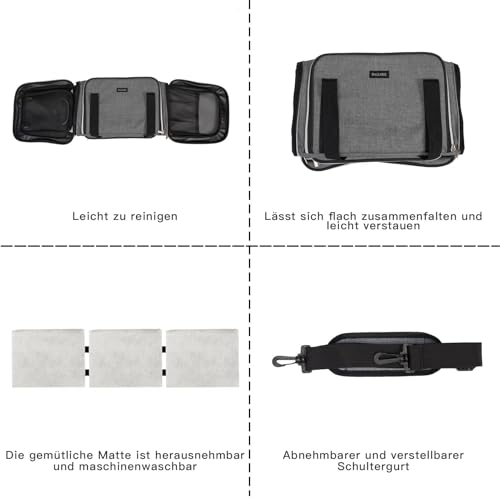 Sac de transport extensible chat avec litiere pliable imperméable